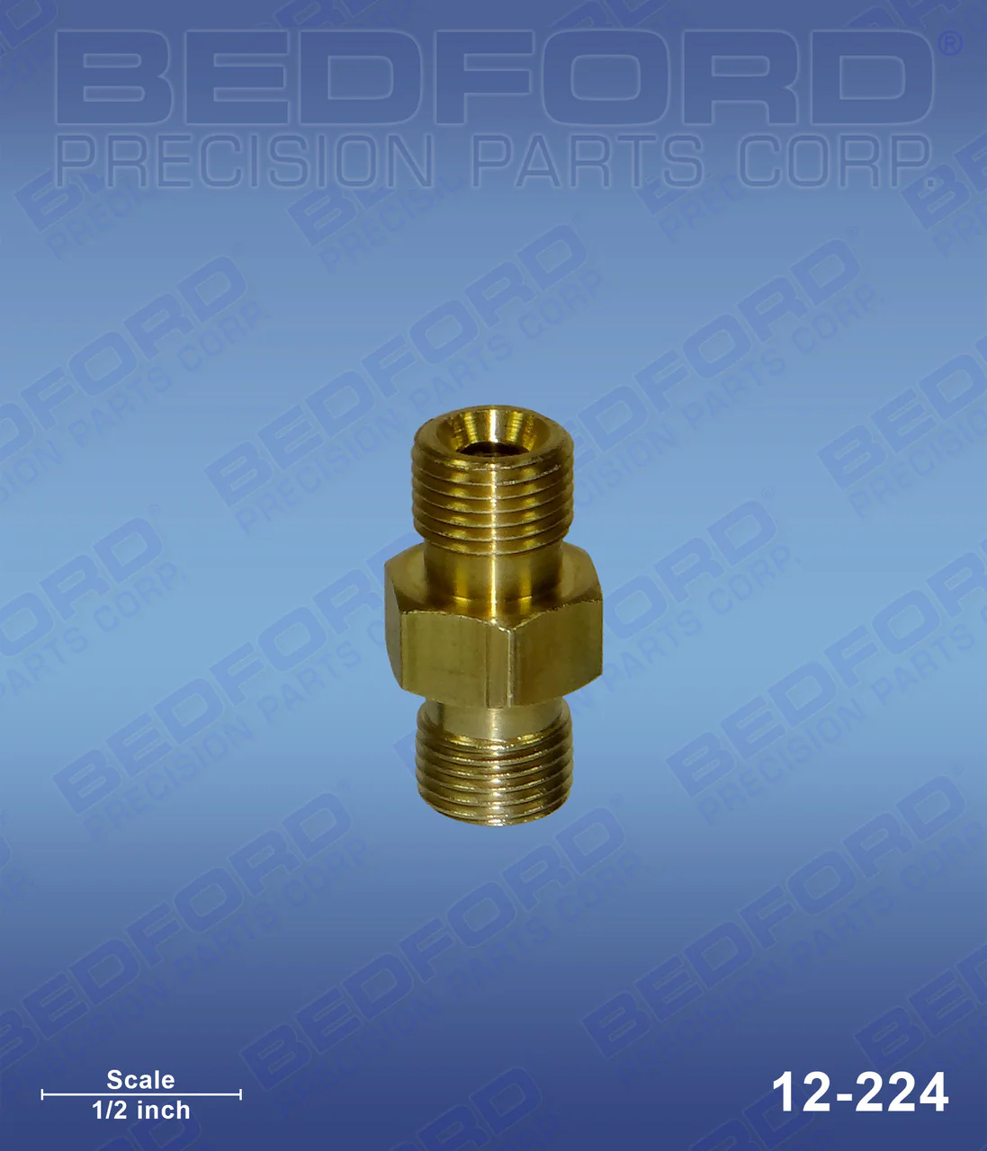 Brass Nipple 1/8" NPS x 1/8" NPS