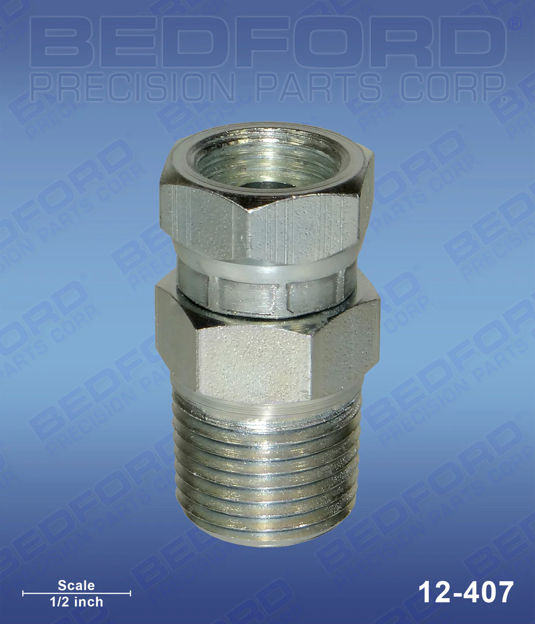 Swivel Adapter 1/2" NPT(m) x 3/8" NPS(f)