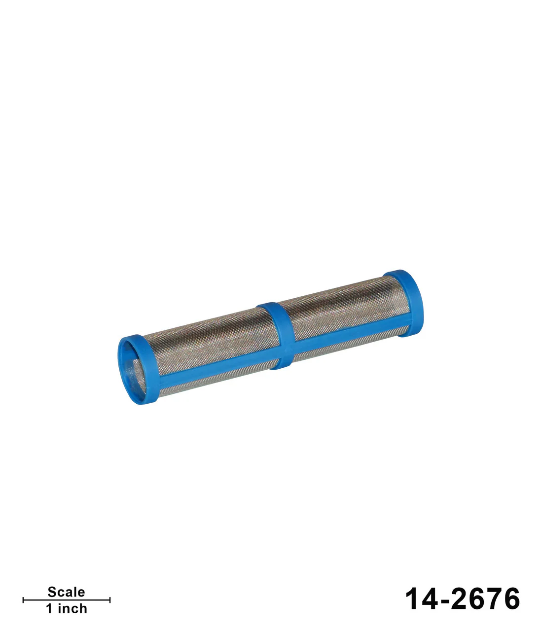 Outlet Filter, 100 Mesh, Short, Blue - Image 2