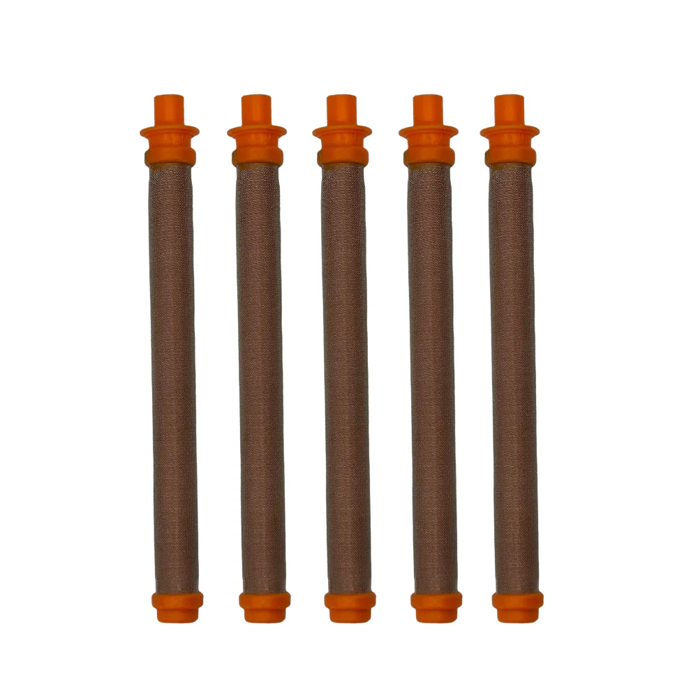Gun filter, 100 Mesh (Orange), 5-pack