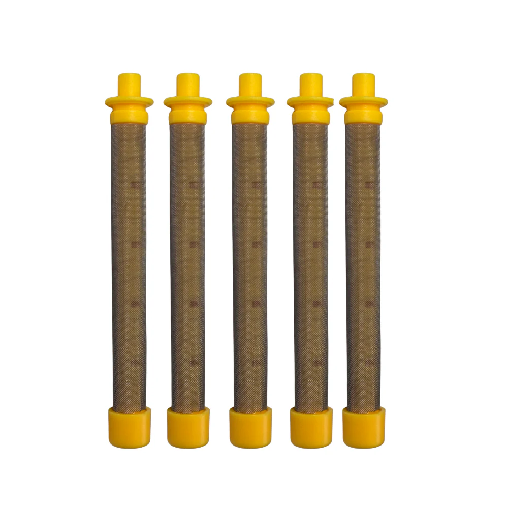Gun filter, 100 Mesh (Yellow), 5-pack