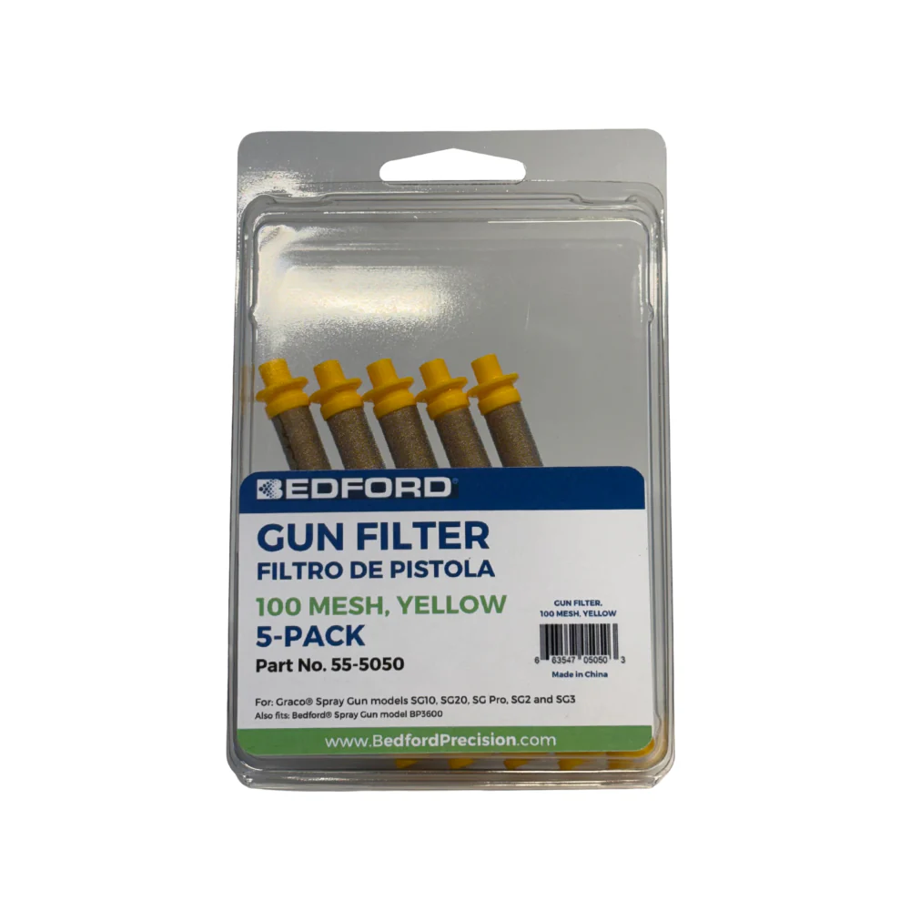 Gun filter, 100 Mesh (Yellow), 5-pack - Image 2