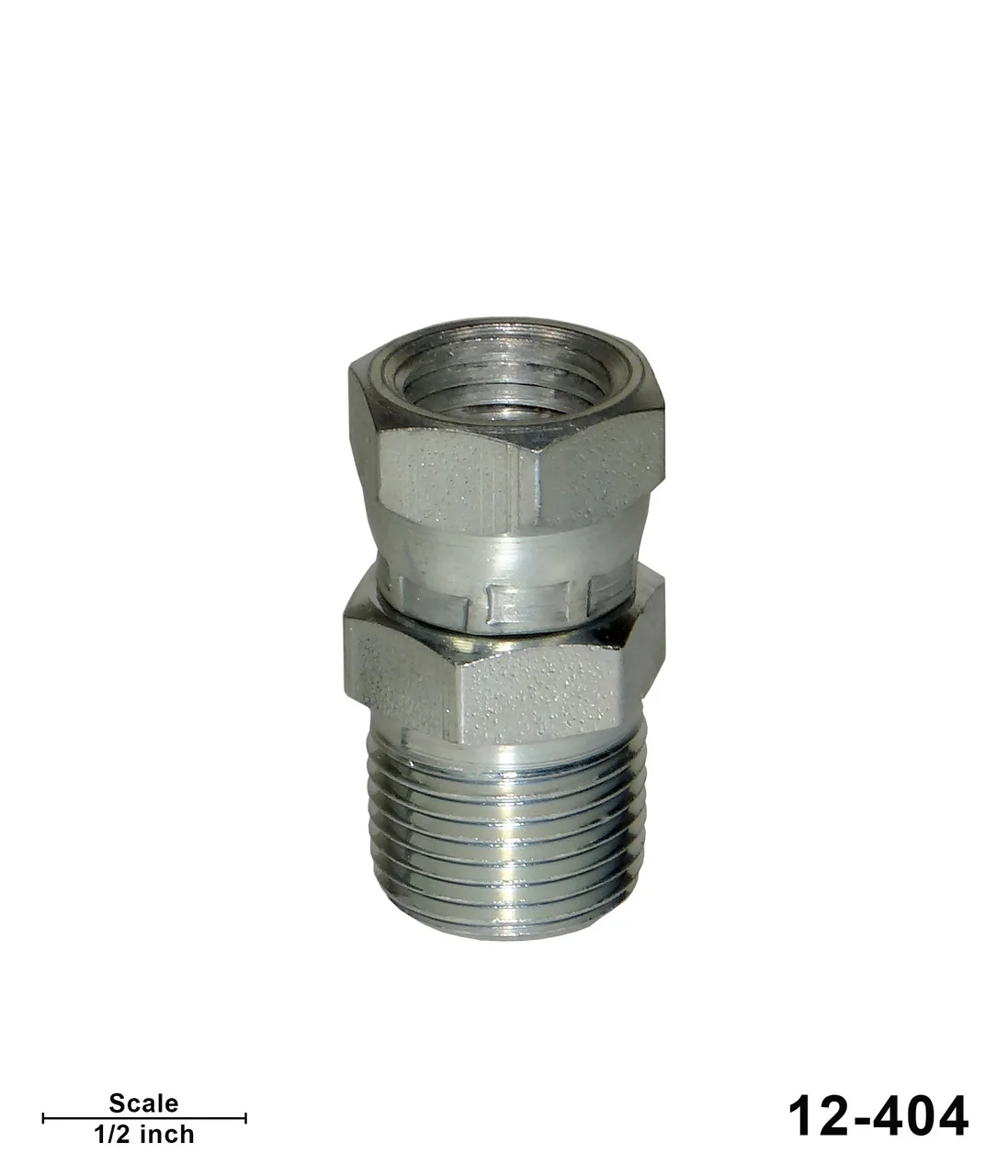 Swivel Adapter 3/8" NPT(m) x 1/4" NPS(f) - Image 2