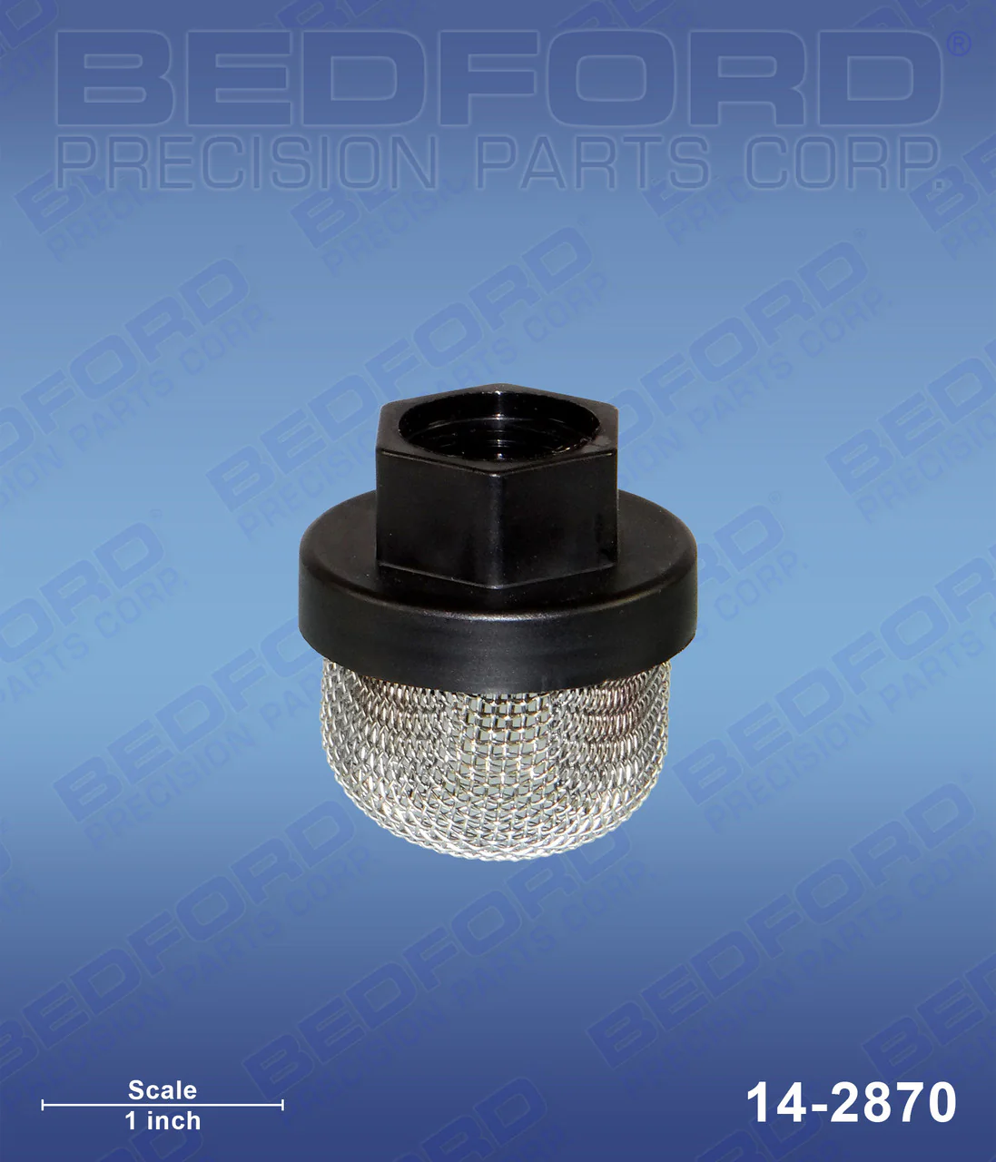 Inlet Strainer, 3/4" UNF Thread, 16 Mesh